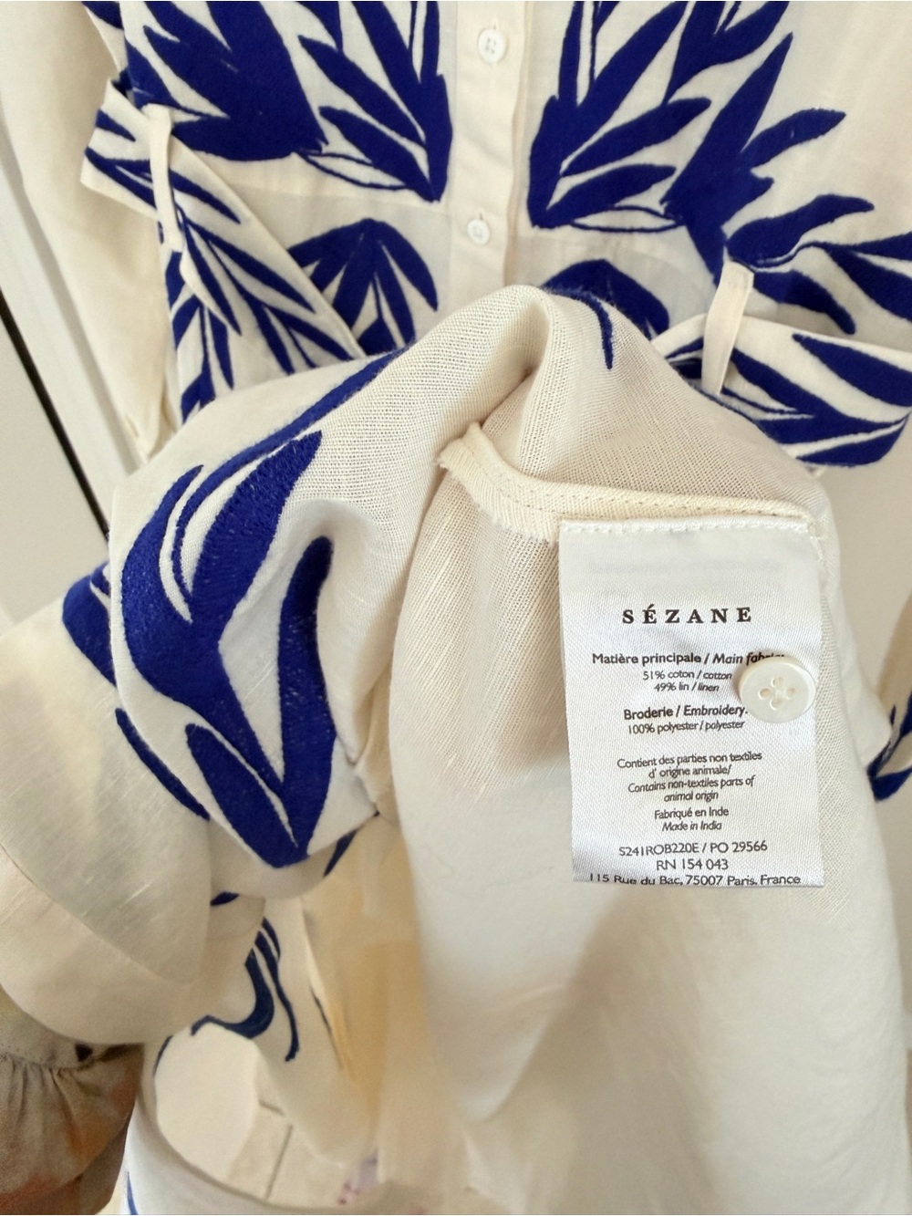 Sezane Andinette Dress with Sezane Gift Item - Picture 5 of 9